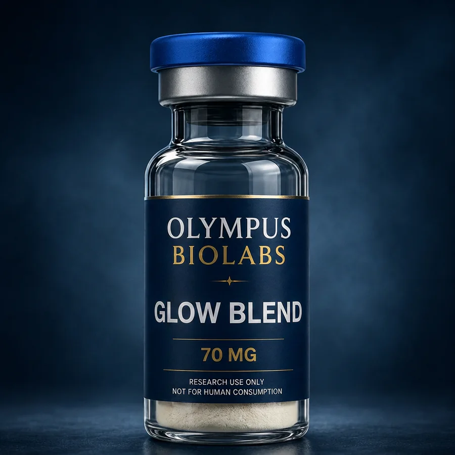 GLOW (GHK-Cu / TB-500 / BPC-157) 50 mg + 10 mg + 10 mg research material